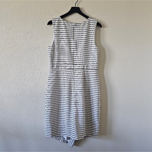 Hutch Asymmetrical Knee Length Striped Dress - Picture 5 of 9